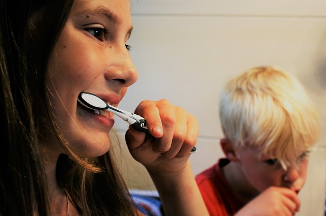 brushing your teeth as a family